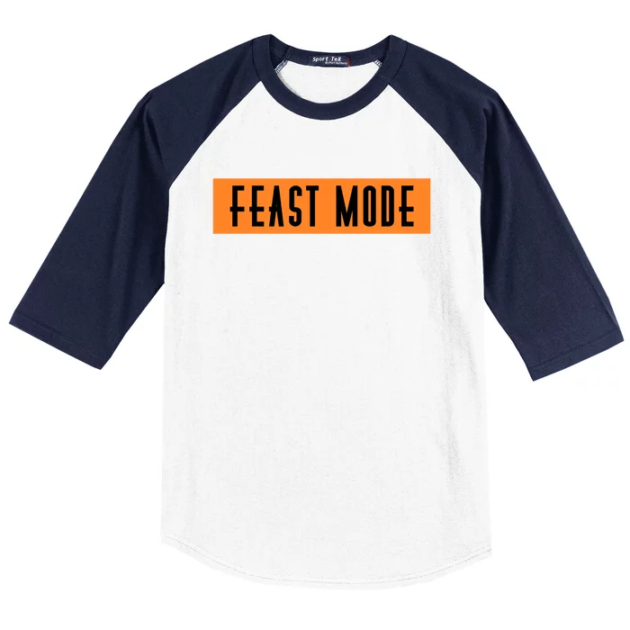 Fun Halloween Feast Mode Cute Gift Baseball Sleeve Shirt