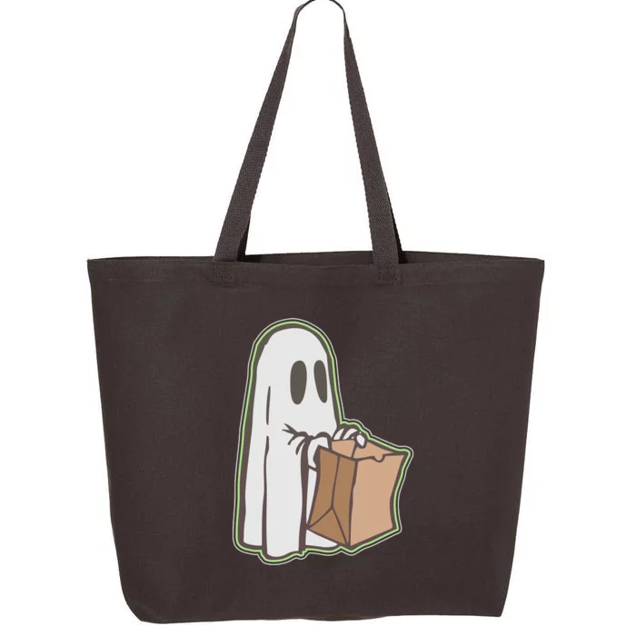 Funny Halloween Ghost with Candy Bag 25L Jumbo Tote