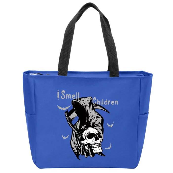 Funny Halloween Ghost Costume Gift I Smell Children Gift Zip Tote Bag