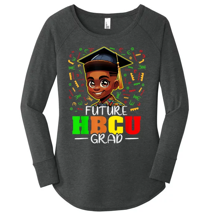 Future Hbcu Graduation Black Boy Grad Hbcu Women's Perfect Tri Tunic Long Sleeve Shirt