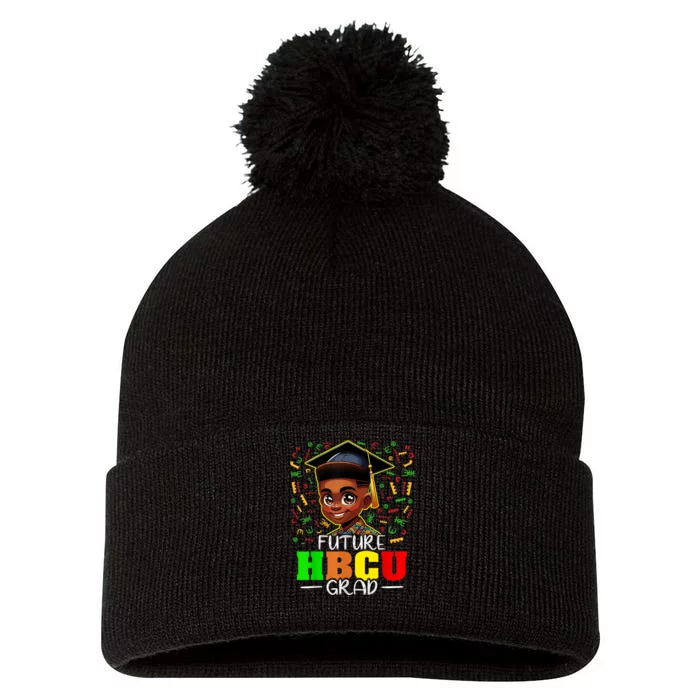 Future Hbcu Graduation Black Boy Grad Hbcu Pom Pom 12in Knit Beanie