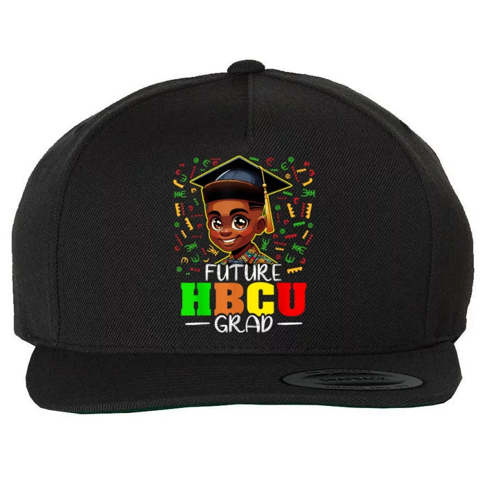 Future Hbcu Graduation Black Boy Grad Hbcu Wool Snapback Cap