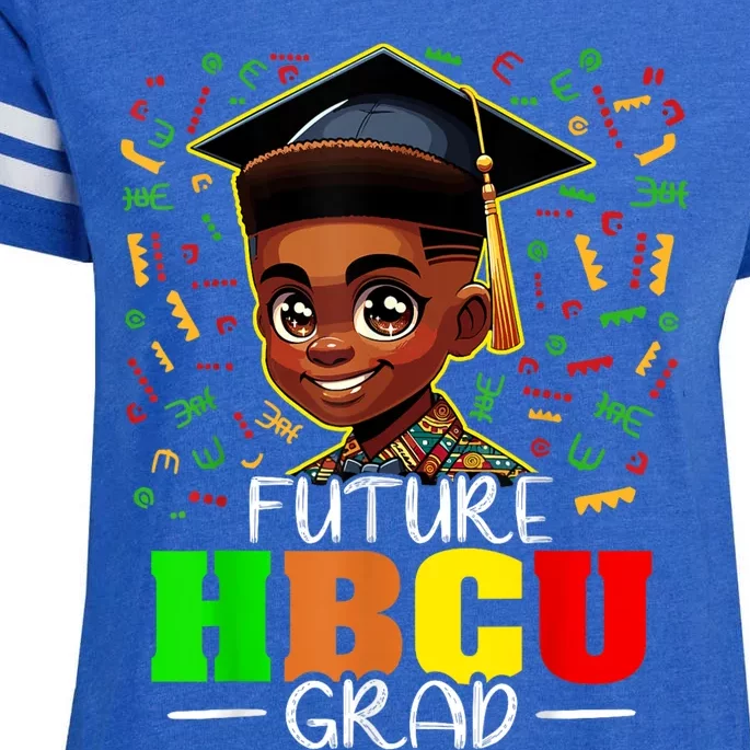 Future Hbcu Graduation Black Boy Grad Hbcu Enza Ladies Jersey Football T-Shirt