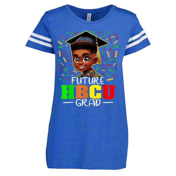 Future Hbcu Graduation Black Boy Grad Hbcu Enza Ladies Jersey Football T-Shirt