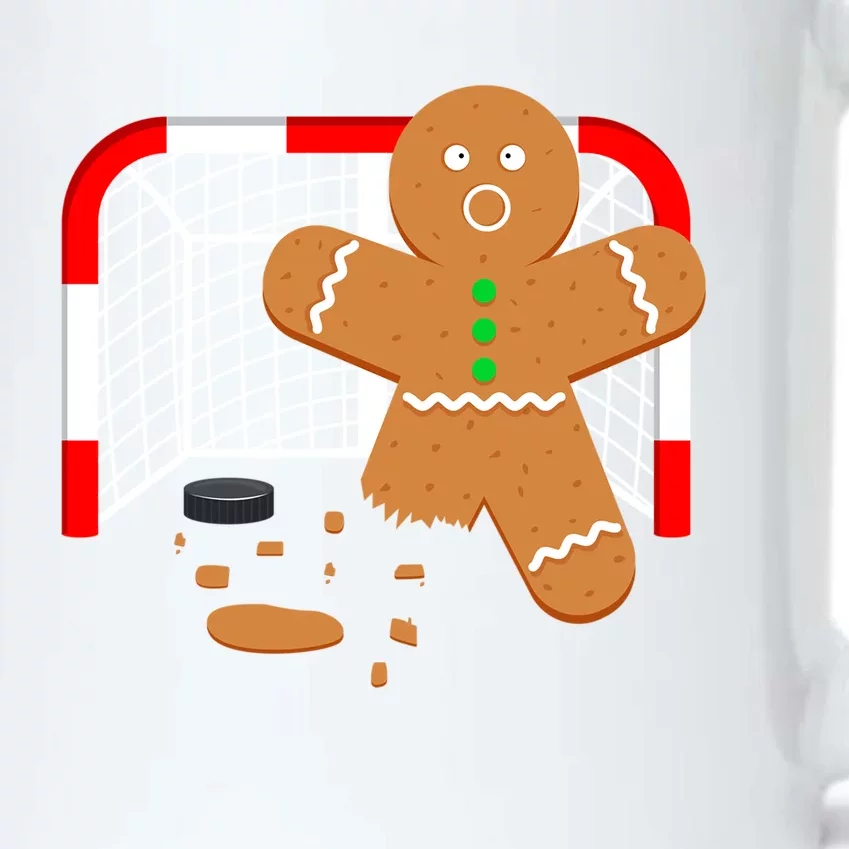 Funny Hockey Goalie Gingerbread Christmas Great Gift Black Color Changing Mug