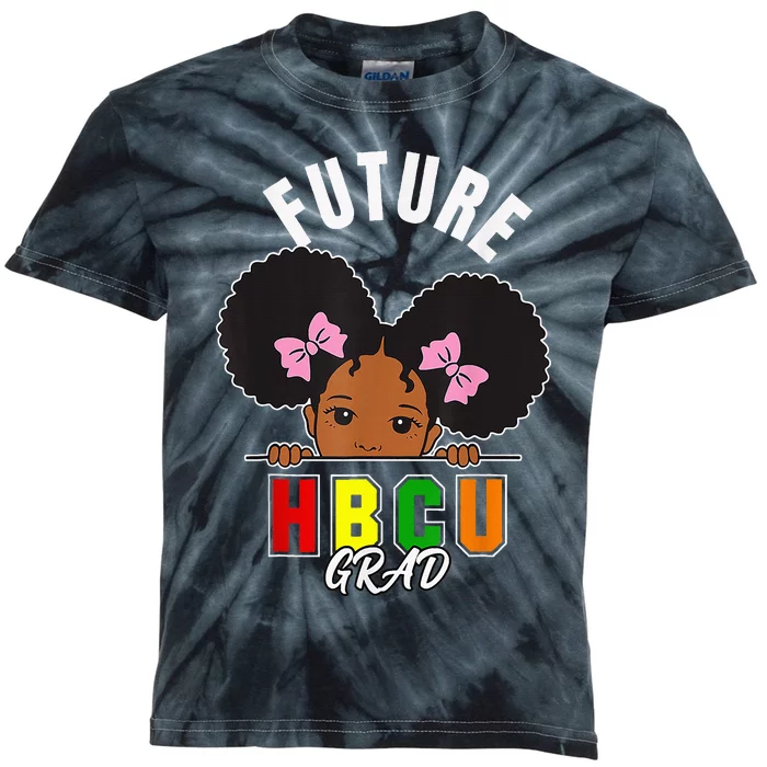 Future Hbcu Grad Girl Graduation Historically Black College Kids Tie-Dye T-Shirt