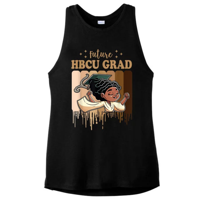 Future HBCU Grad History Black College Ladies Tri-Blend Wicking Tank