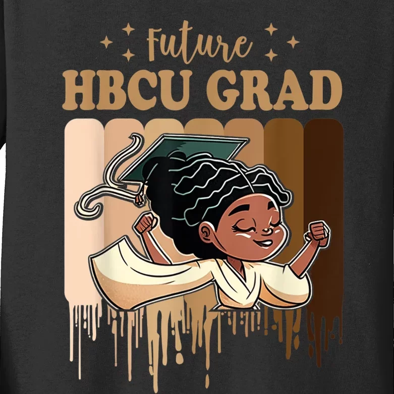 Future HBCU Grad History Black College Kids Long Sleeve Shirt