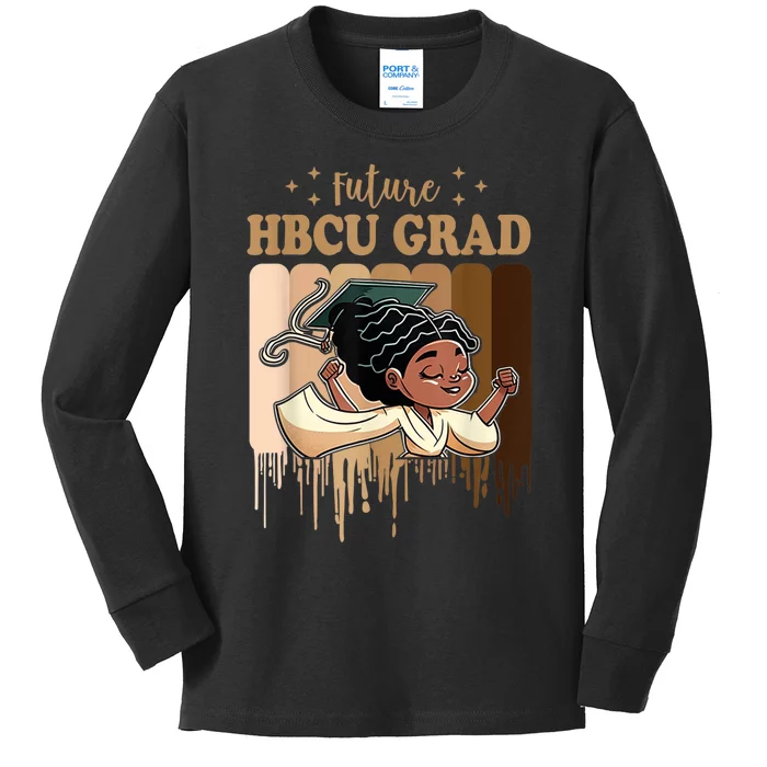 Future HBCU Grad History Black College Kids Long Sleeve Shirt