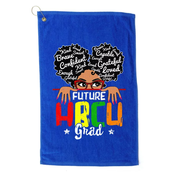 Future HBCU Grad Affirmation HBCU Future Black College Platinum Collection Golf Towel