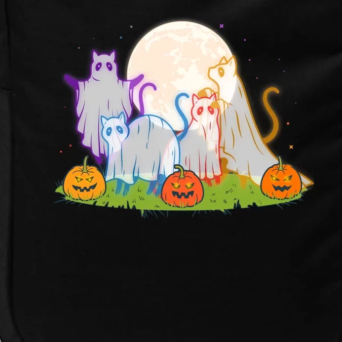 Funny Halloween Ghost Cats Impact Tech Backpack