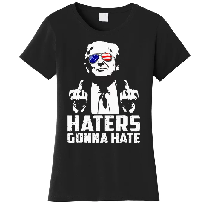 Funny Haters Gonna Hate President Donald Trump Women's T-Shirt