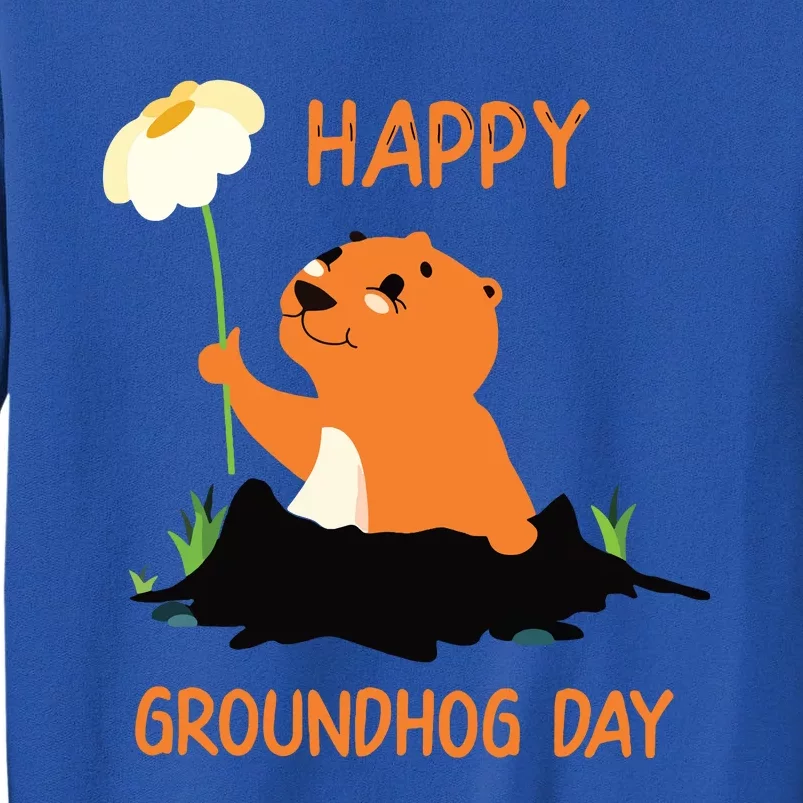 Funny Happy Groundhog Day 2024 Tall Sweatshirt