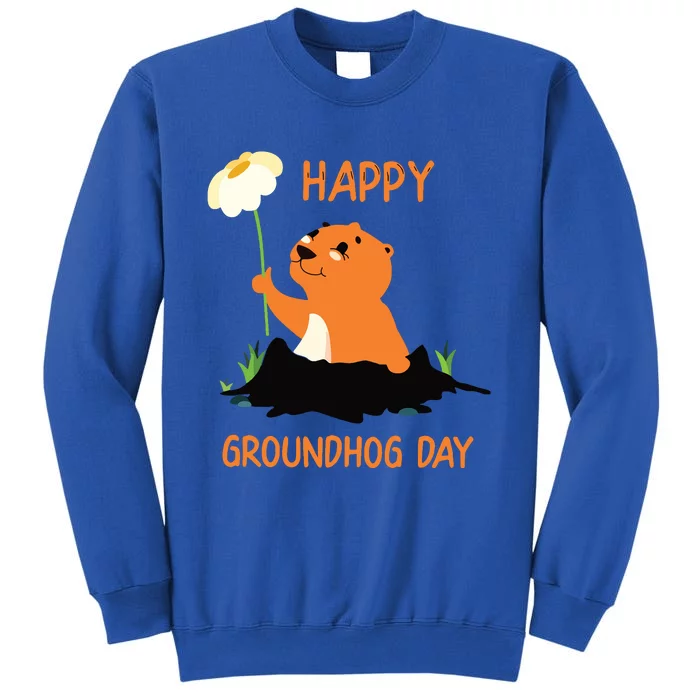 Funny Happy Groundhog Day 2024 Tall Sweatshirt