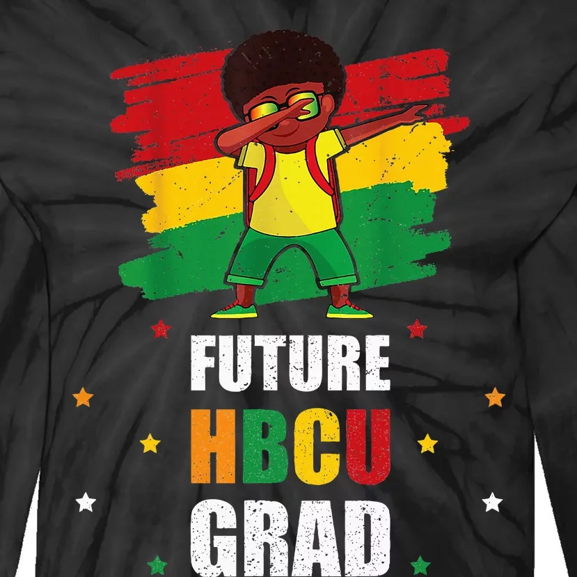 Future Hbcu Grad Boy Graduation Historically Black College Tie-Dye Long Sleeve Shirt