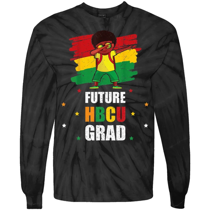 Future Hbcu Grad Boy Graduation Historically Black College Tie-Dye Long Sleeve Shirt