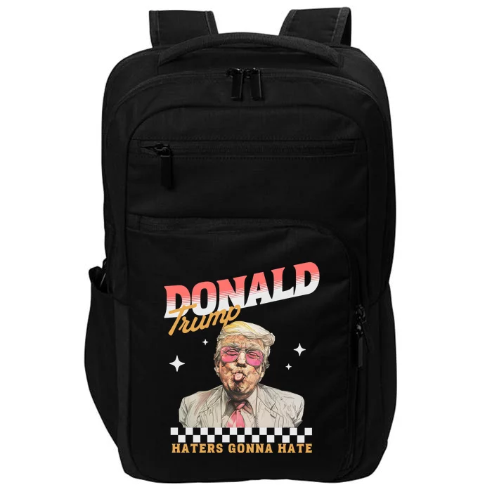 Funny Haters Gonna Hate Donald Trump Impact Tech Backpack