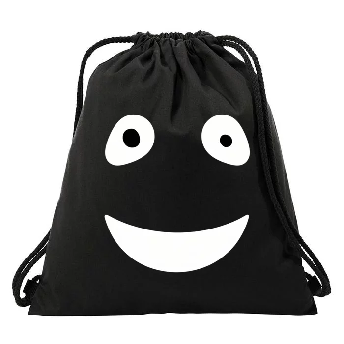 Funny Halloween Ghost Face Retro Spooky Drawstring Bag