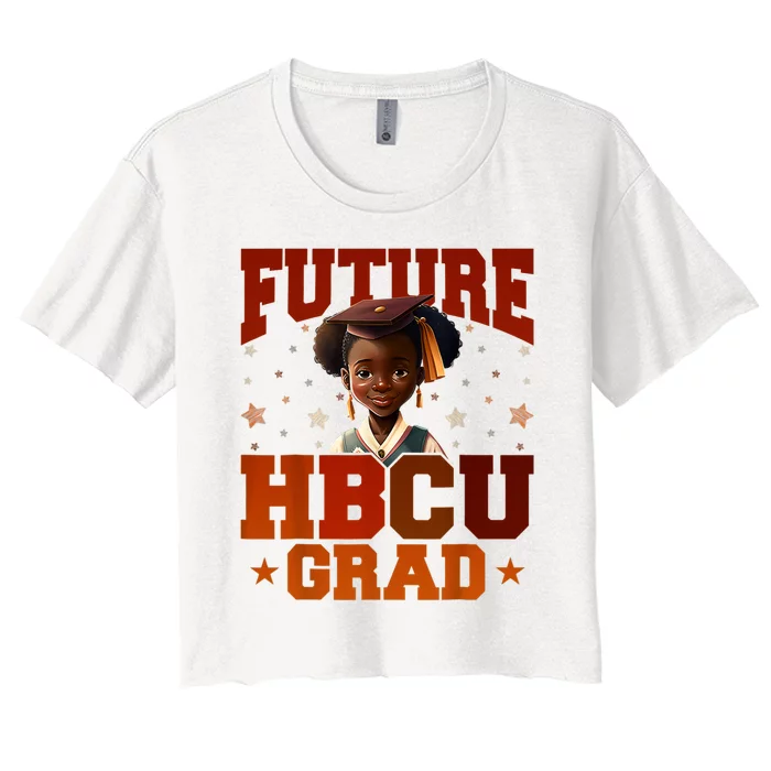 Future HBCU Grad History Black College Women's Crop Top Tee