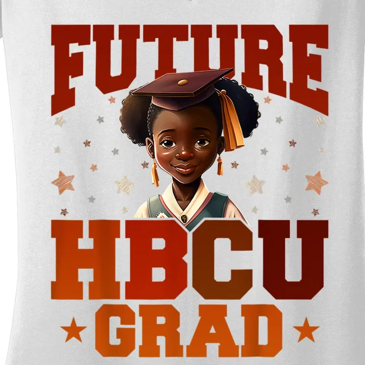 Future HBCU Grad History Black College Women's V-Neck T-Shirt