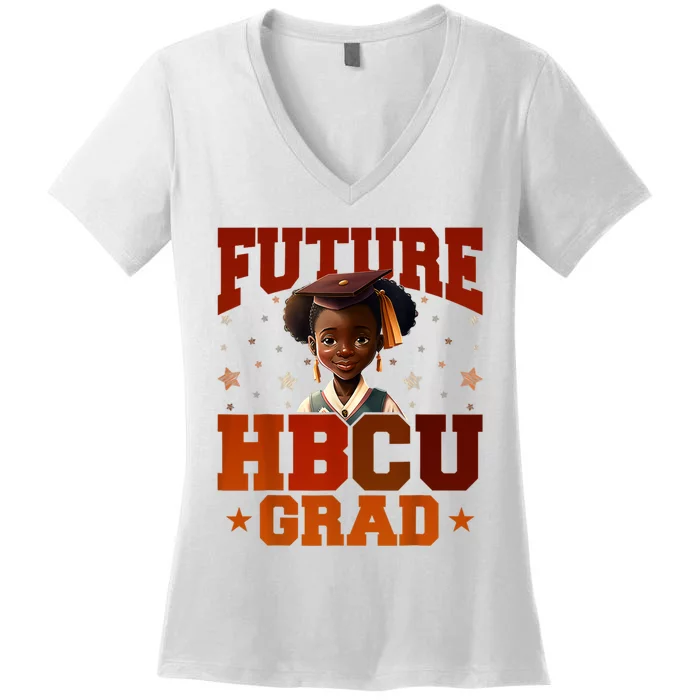 Future HBCU Grad History Black College Women's V-Neck T-Shirt