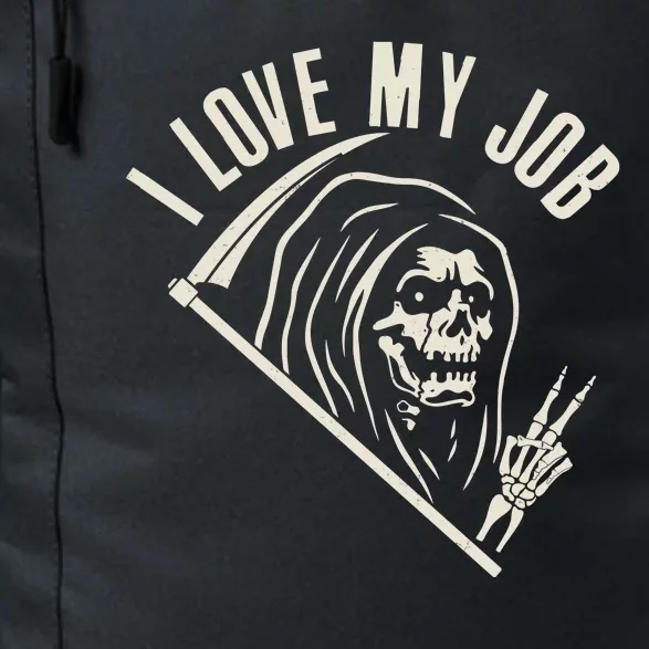 Funny Halloween Grim Reaper I Love My Job Daily Commute Backpack