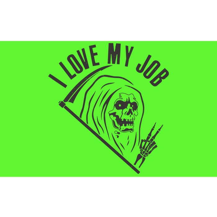 Funny Halloween Grim Reaper I Love My Job Bumper Sticker