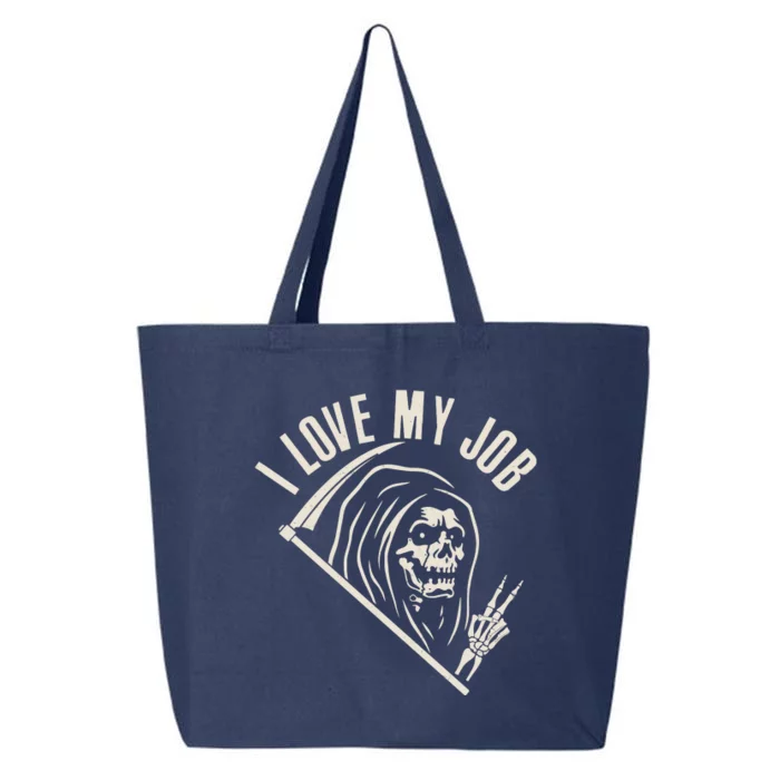 Funny Halloween Grim Reaper I Love My Job 25L Jumbo Tote