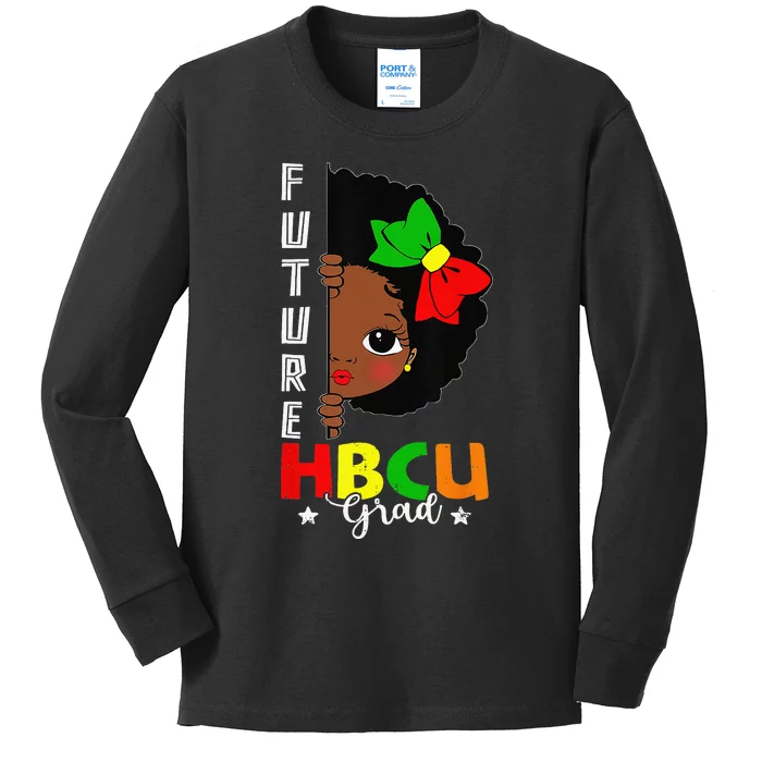 Future HBCU Grad Graduation Historically Black College Kids Long Sleeve Shirt