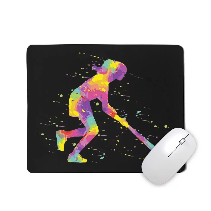 Field Hockey Girl Mousepad