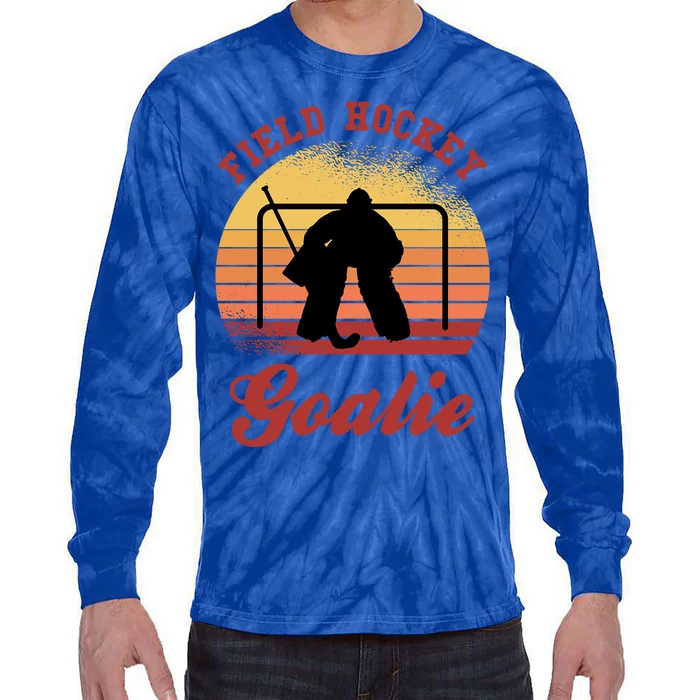 Field Hockey Goalie Hockey Goalkeeper Hockey Player Sport Cool Gift Tie-Dye Long Sleeve Shirt