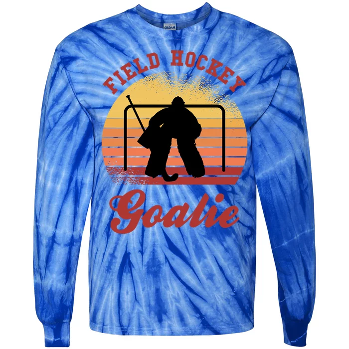 Field Hockey Goalie Hockey Goalkeeper Hockey Player Sport Cool Gift Tie-Dye Long Sleeve Shirt