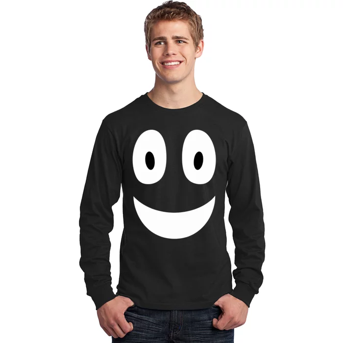 Funny Halloween Ghost Face Retro Spooky Long Sleeve Shirt