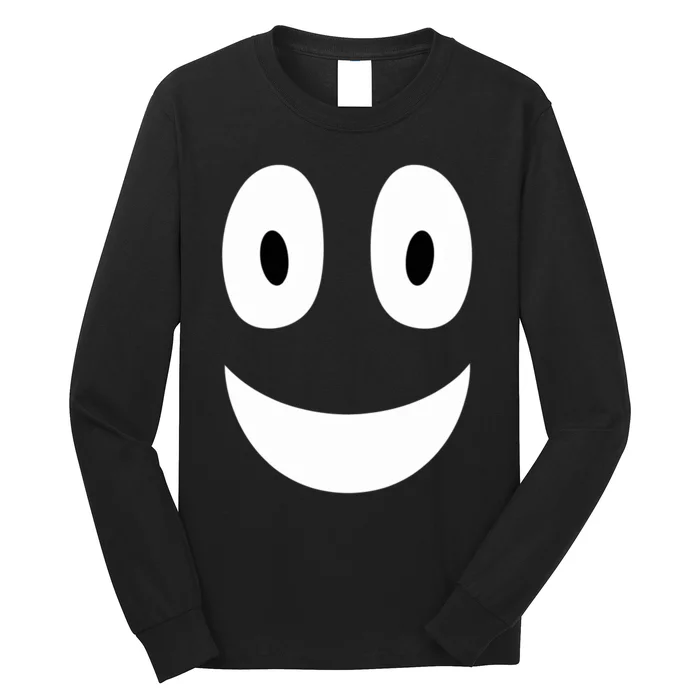 Funny Halloween Ghost Face Retro Spooky Long Sleeve Shirt