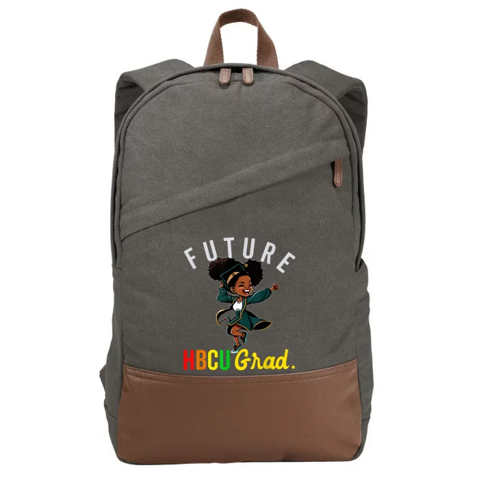 Future HBCU Grad History Black College KidsFuture HBCU Grad History B Girl Cotton Canvas Backpack