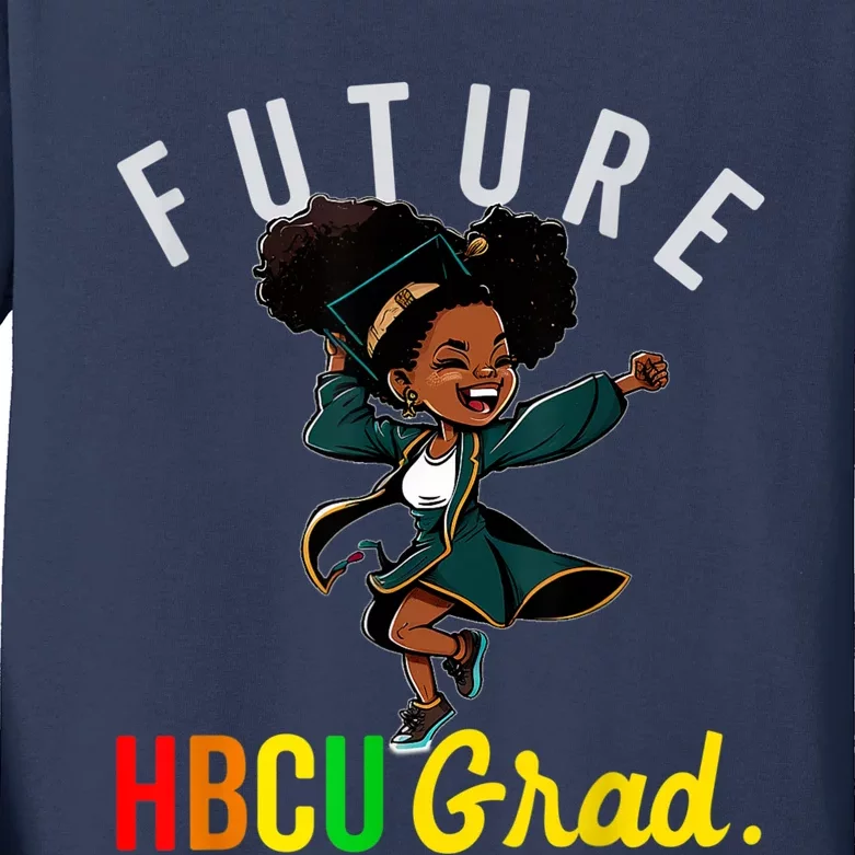 Future HBCU Grad History Black College KidsFuture HBCU Grad History B Girl Kids Long Sleeve Shirt