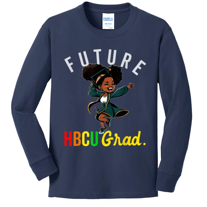 Future HBCU Grad History Black College KidsFuture HBCU Grad History B Girl Kids Long Sleeve Shirt