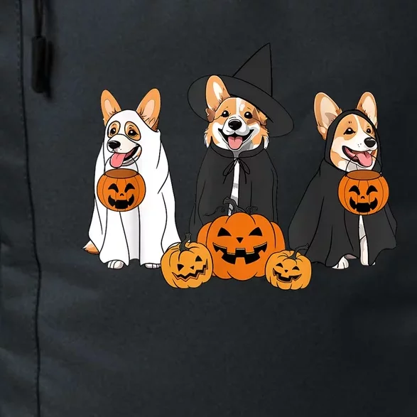 Funny Halloween Ghost Dog Pumpkin Spooky Season Daily Commute Backpack