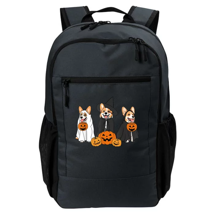 Funny Halloween Ghost Dog Pumpkin Spooky Season Daily Commute Backpack