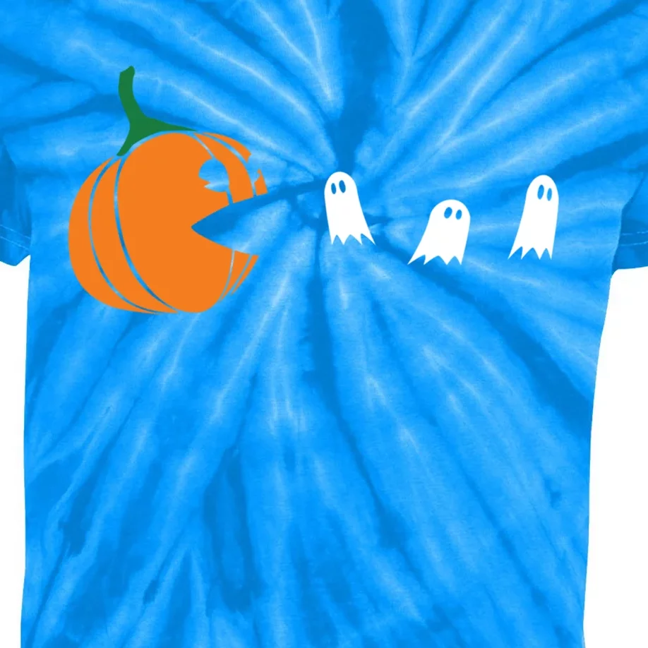 Funny Halloween Gift Jack O Lantern Pumpkin Eating Ghosts Cool Gift Kids Tie-Dye T-Shirt