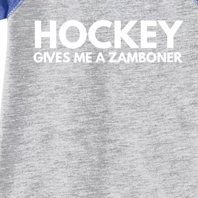 Funny Hockey Gives Me A Zamboner Gift Infant Baby Jersey Bodysuit