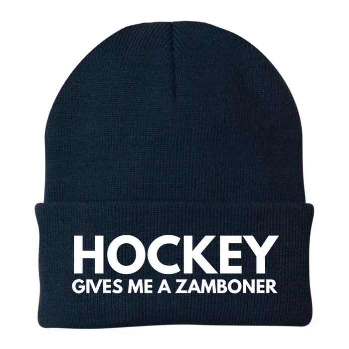 Funny Hockey Gives Me A Zamboner Gift Knit Cap Winter Beanie