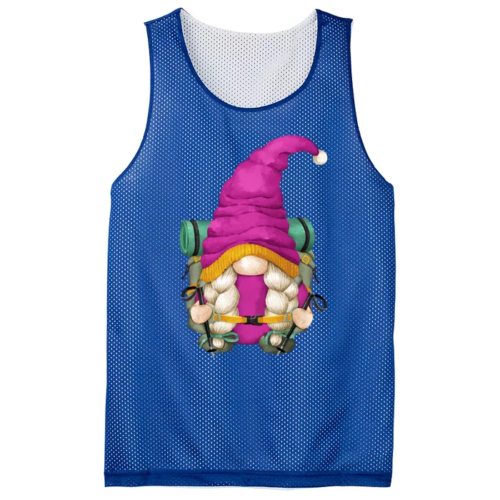 Funny Hiking Gnome For Camping Grandma And Hiker Mom Gift Mesh Reversible Basketball Jersey Tank