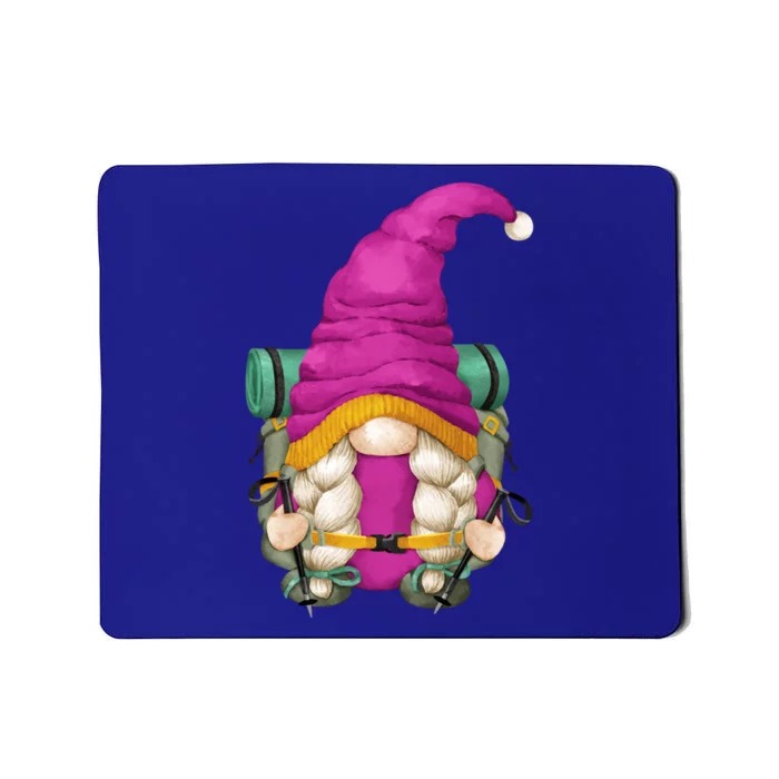 Funny Hiking Gnome For Camping Grandma And Hiker Mom Gift Mousepad