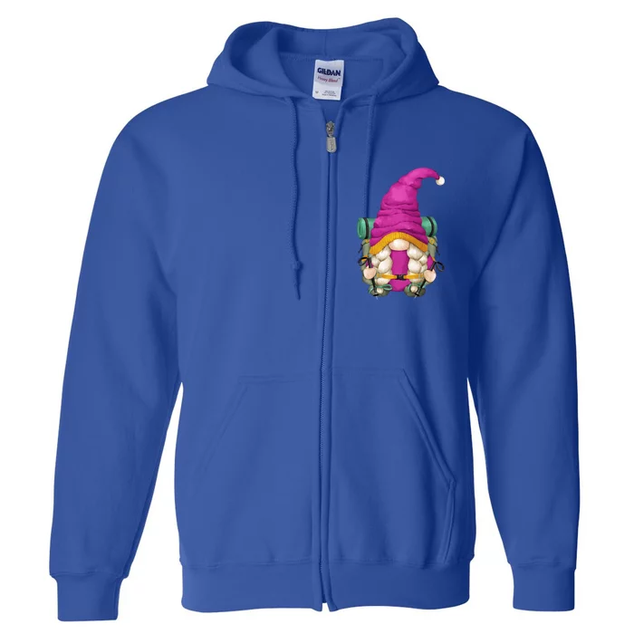 Funny Hiking Gnome For Camping Grandma And Hiker Mom Gift Full Zip Hoodie