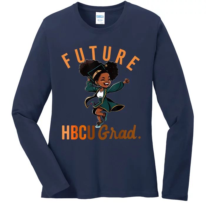 Future HBCU Grad History Black College Ladies Long Sleeve Shirt