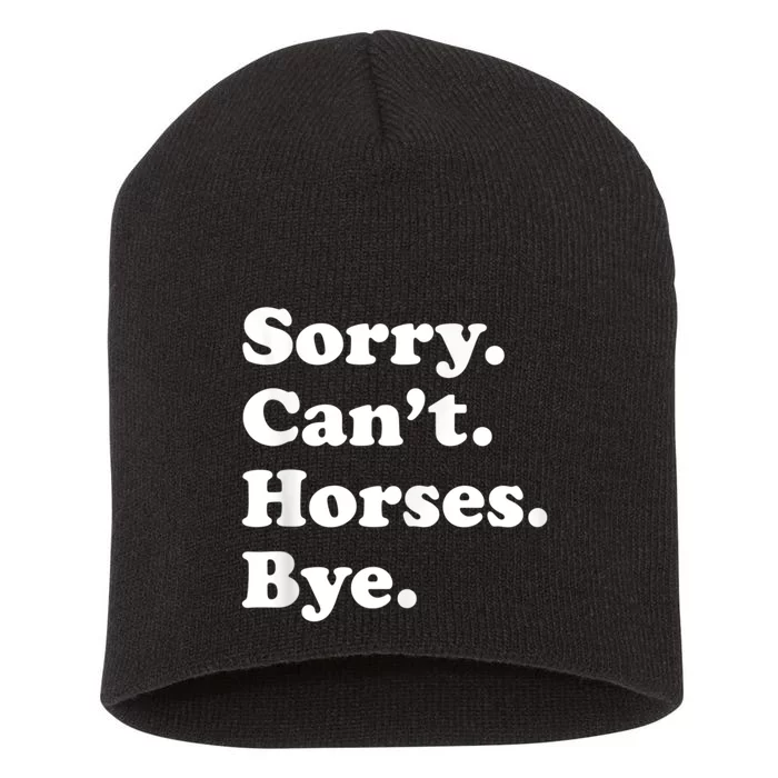 Funny Horse Gift For Men Women Boys Or Girls Short Acrylic Beanie