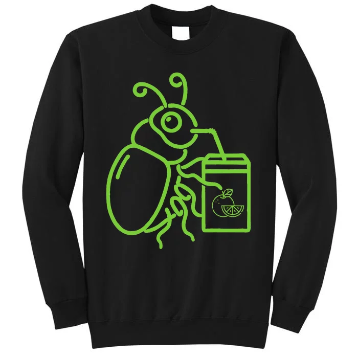 Funny Halloween Graphic Green Halloween Beetle Sweatshirt