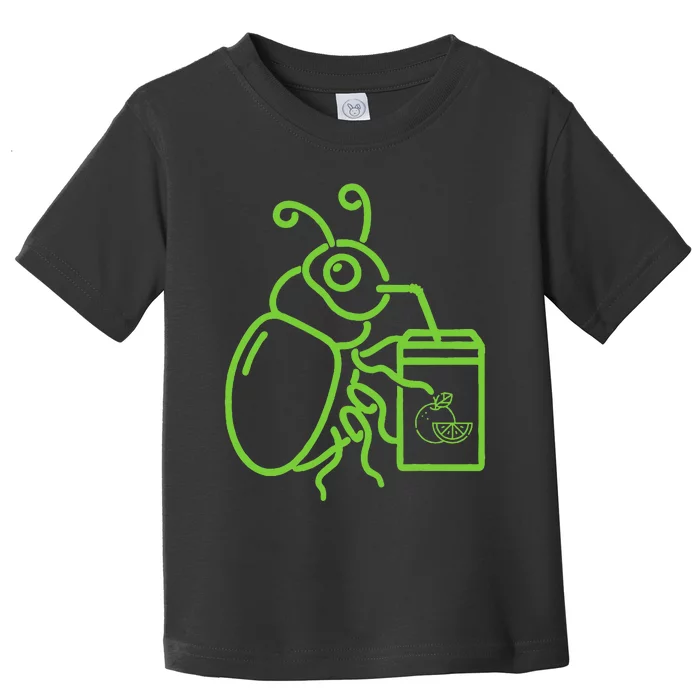 Funny Halloween Graphic Green Halloween Beetle Toddler T-Shirt