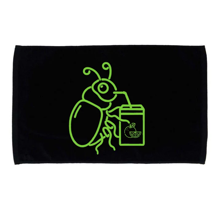 Funny Halloween Graphic Green Halloween Beetle Microfiber Hand Towel